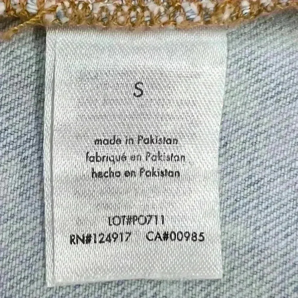 WeWoreWhat Cut-Out Denim Mini Skirt in a Super Light Indigo Wash. Sz Small. NWT! - Picture 11 of 14